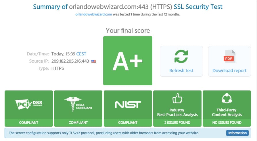 We are PCI, HIPPA and NIST Compliant